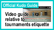 Video guide relative to tournaments etiquette